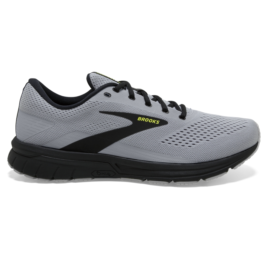 Brooks Mens Running Shoes Nz - Signal 3 Grey/Black ( ZEWDO9137 )